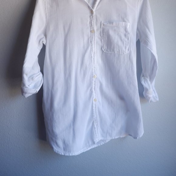 aerie white button down shirt - Picture 6 of 6